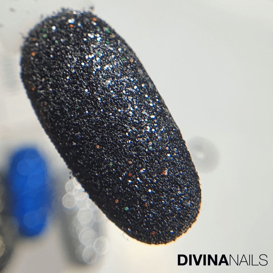 CRYSTAL BLACK HOLO - Polvere Glitter brillantini per unghie 2g - Divina Nails