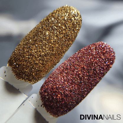 CRYSTAL GOLD HOLO - Polvere Glitter brillantini per unghie 2g - Divina Nails