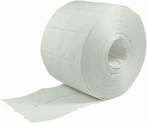 PADS 500PZ. - Rotolo Pads professionale senza pelucchi in cellulosa salviettine per unghie per sgrassare