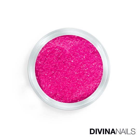 CRYSTAL NEON PINK HOLO - Polvere Glitter brillantini per unghie 2g