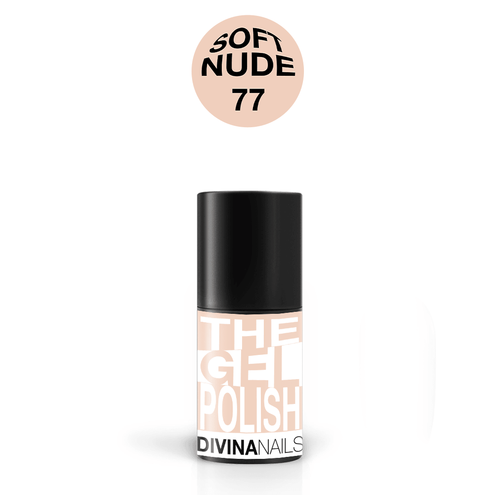 THE GEL POLISH - 77 SOFT NUDE - Semipermanente per unghie da 8ml - Divina Nails