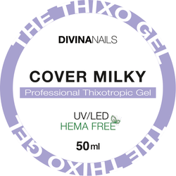 THE THIXO GEL - COVER MILKY - Builder gel costruttore tissotropico trifasico professionale per ricostruzione unghie da 50ml - Divina Nails