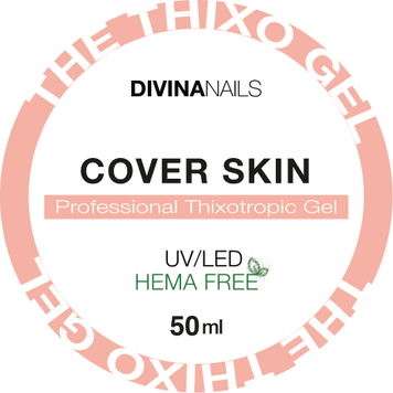 THE THIXO GEL - COVER SKIN - Builder gel costruttore tissotropico trifasico professionale per ricostruzione unghie da 50ml - Divina Nails