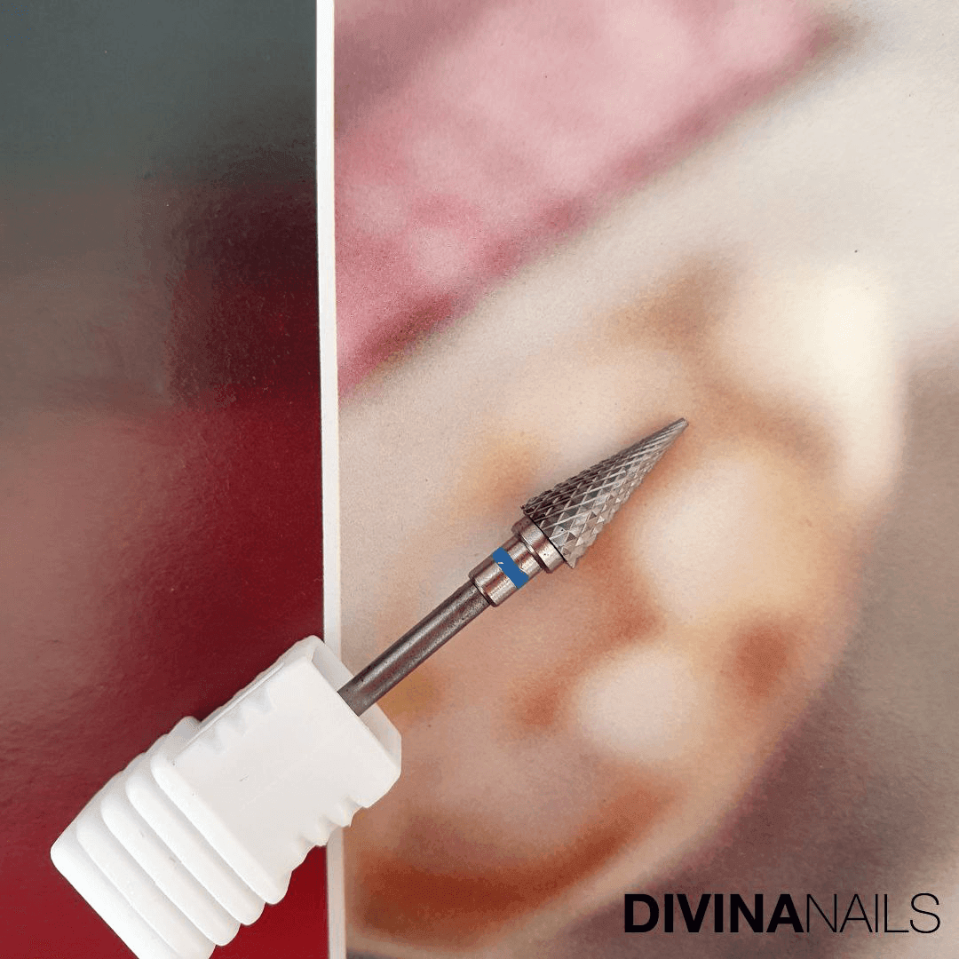 CONO STEEL TIP - Punta fresa per rimozione semipermanente, gel e acrilico - Divina Nails