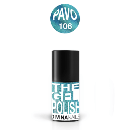 THE GEL POLISH - 106 PAVO - Semipermanente per unghie da 8ml - Divina Nails