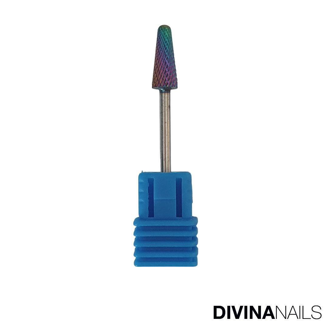 UMBRELLA RAINBOW - Punta fresa per rimozione semipermanente, gel e acrilico a cilindro - Divina Nails