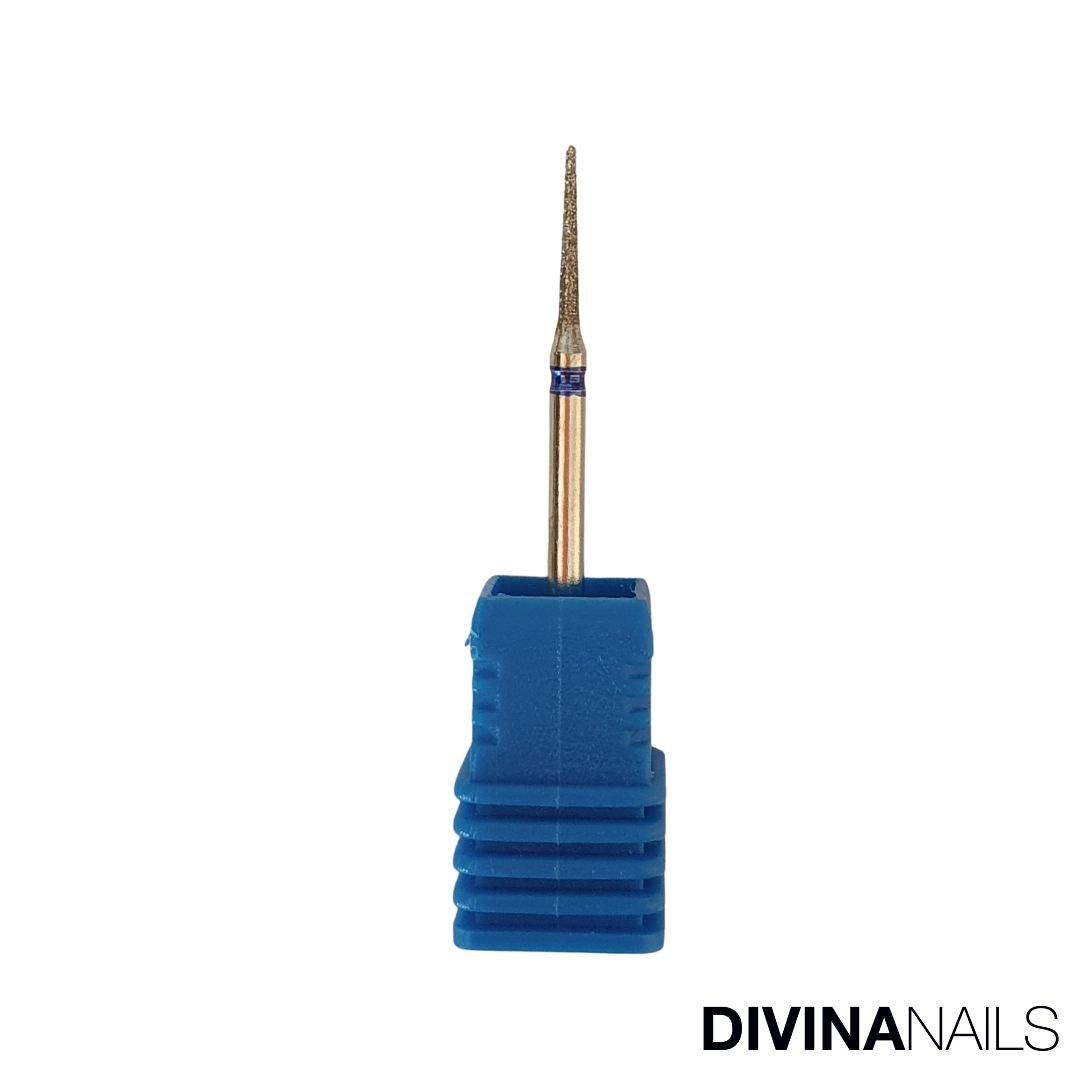 CORNO - Punta a trapezio diamantata professionale per fresa rimozione cuticole - Divina Nails
