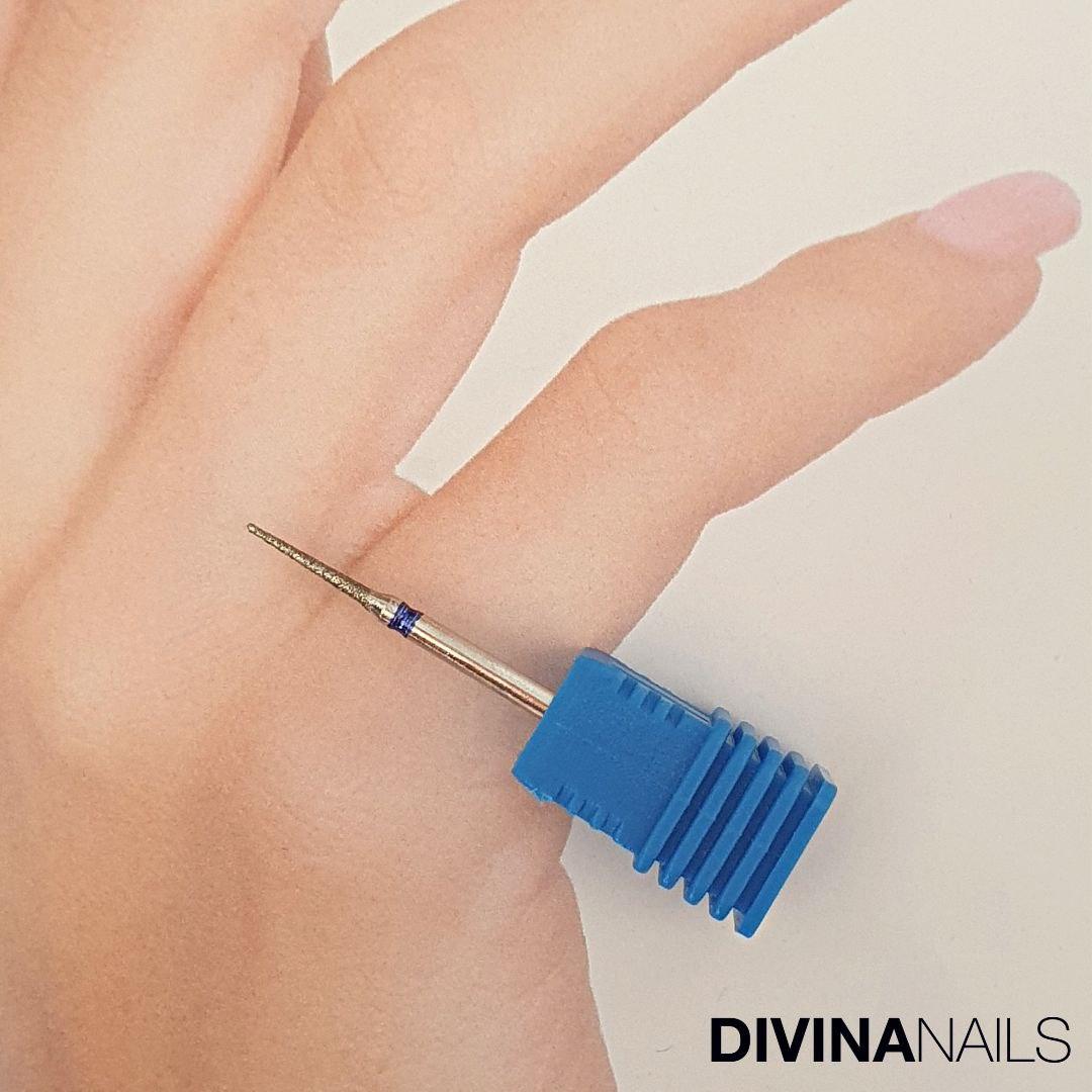 CORNO - Punta a trapezio diamantata professionale per fresa rimozione cuticole - Divina Nails