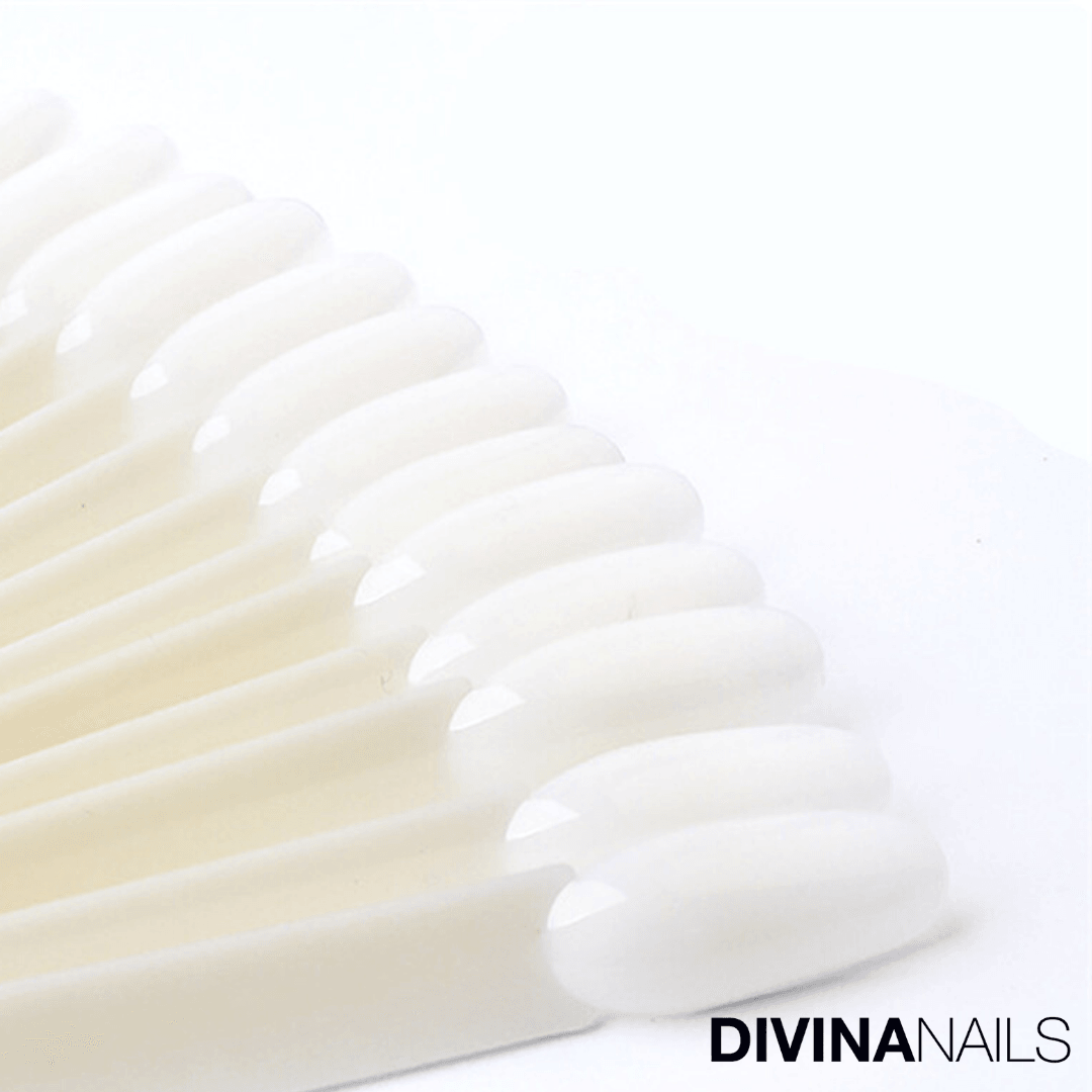 TIP NATURAL 50PZ - Espositore tip a ventaglio per unghie natural con anello - Divina Nails